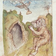 HMML28801 (Georgenberg 133) - Illustration of St. Paul the Hermit, called the first monk